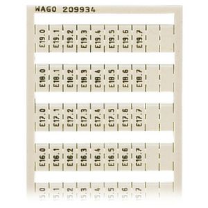 WSB-markeringskaart als kaart bedrukt wit 209-934 VVE=5