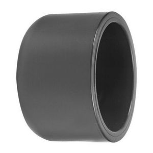 PVC druk afsluitkap mofeind 32mm PN16 grijs