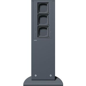 E-zuil 3x lege unit 491mm Gira energiezuil antraciet