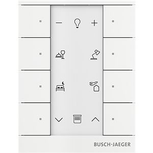 Free@Home Tenton Bedieningselement 8-voudig studiowit mat