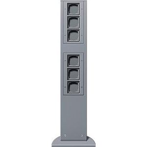 E-zuil 6x lege unit 769mm Gira energiezuil kl.alum.
