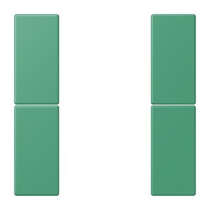 Tastafdekking F50 2-voudig compleet LC4320G KNX
