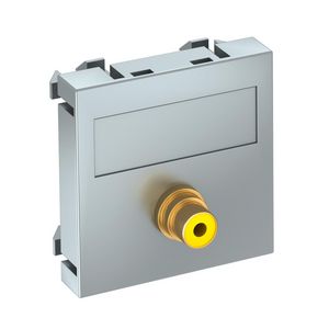 Draagplaat cinch 1x kopp. connect.-connect. 45x45mm 6105000