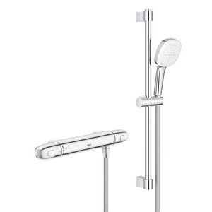 PROMO Grohtherm 1000 Comfortset h.O.h. 150mm 600mm 8,0L/min. chroom excl. s-koppelingen (prof) (34819005)