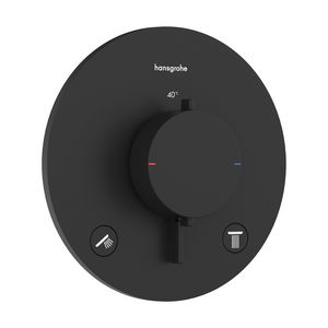 Inbouwthermostaat Ecostat Comfort S 2 functies mat zwart