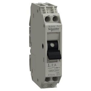 Stuurstroomautomaat 1-polig + Nul 2A TeSys GB29