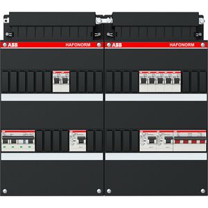 Groepenkast 7x achter 3x 30mA = HS + C 3-fasen