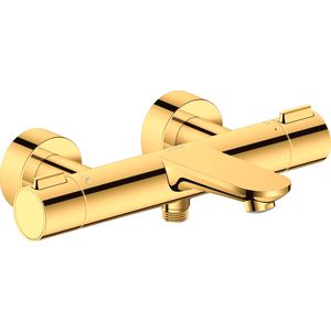 Wave badthermostaat hoh 150mm goud gepolijst incl. S-koppelingen