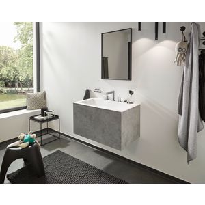 Finoris 3-gats wastafelmengkraan 110 chroom sprong 169mm incl. push-open plug 1.1/4"