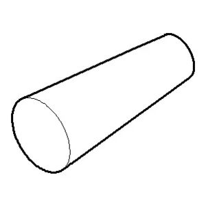 Trek aan de knop v. afvoer. 15x37mm Champagne gebors.
