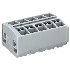 4-draads klemmenstrook +klikvoet z. knop 264-255 VVE=100