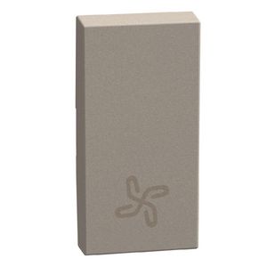 Light Now toets met pictogram ventilatie 1 module - stone