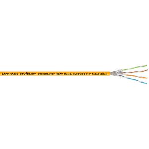 Haspel a 500m. ETHERLINE Cat. 6A FL09YBC11Y 4x2x0,22sn