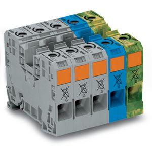 Draaistroomset +Hogestroomklem 35mm² draagrail 35x1 285-139