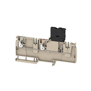 Zekeringsklem PUSH IN d.beige 4mm2 6.3 A 70 V conn VVE=50