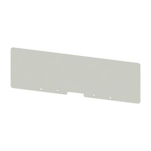 Afsluit- eindplaat grijs h:287mm b:2mm V-0 VVE=10