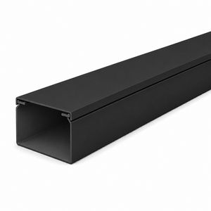 Lengte a 2m. kabelkanaal 60x40mm zwart met folie