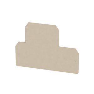 Afsluit- eindplaat d.beige h:85mm b:1.5mm V-0, VVE=20