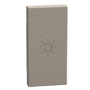 Light Now axiale toets met pictogram lamp 1 module - stone