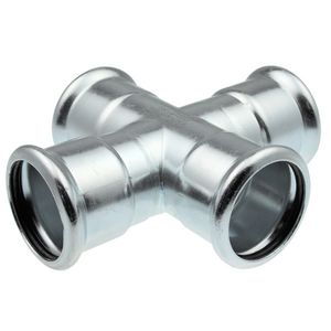 Kruisstuk XPRESS STAAL 4x persaansluiting 42x28mm C1447 VVE=2