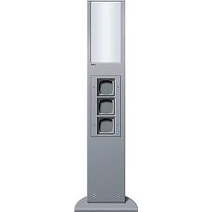 E-zuil lichtel. + 3x lege unit 769mm Gira energiezuil kl.al