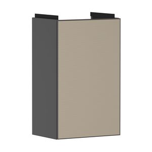 Onderkast Slate Matt Grey / front patterned bronze 340x245mm tbv fontein scharnieren links Xevolos E 54168390