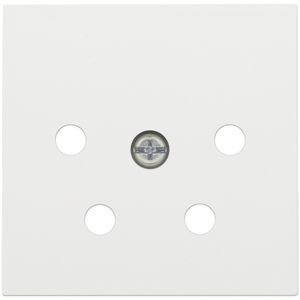 Afwerkingsset 4-polig inbouwcontactdoos PTT white c.