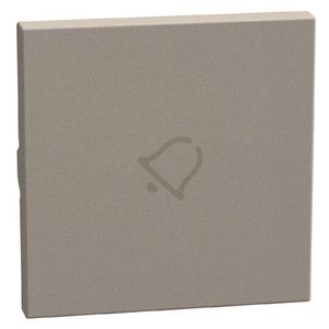 Light Now axiale toets met pictogram bel 2 modules - stone