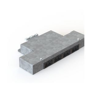 Verdeeldoos 4V staal + fastconnectors