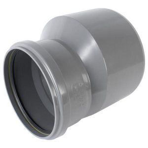 PVC verloopstuk exc. SN4 125x110mm grijs spie/mof