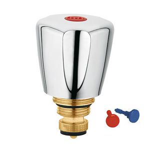 Bovendeel trad. 1/2" terra k+w ks chroom