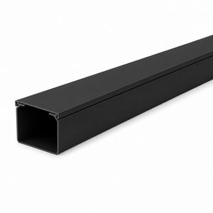 Lengte a 2m. kabelkanaal 25x25mm zwart met folie