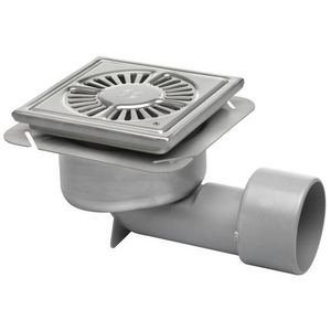 Vloerput Compact RVS316 197x197mm v75/100/110 75 rooster