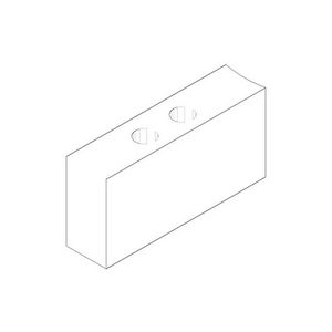 Greep 58x23mm Champagne (22kt Goud)