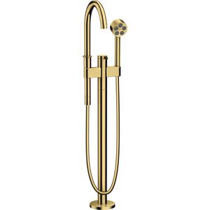 Vrijstaande badmengkraan + handdouche AXOR One Polished Gold-Optic