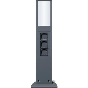 E-zuil lichtel. + 3x lege unit 769mm Gira energiezuil antra