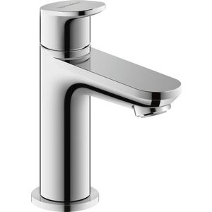 Wave 1-hendel fonteinwaterkraan chroom hoogglans sprong 90mm incl. aansluitslang 1/2"x3/8"45cm