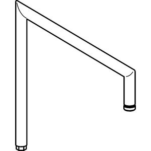 Douche arm vierkant