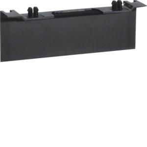 Plintpasstuk universele outlet voor goot 80mm hoog SL zwart