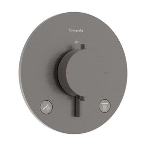 Inbouwthermostaat 2 functies Ecostat Comfort S Brushed Black Chrome