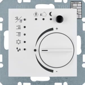 Thermostaat regelknop KNX berker S.1/B.3/B.7 polarwit mat
