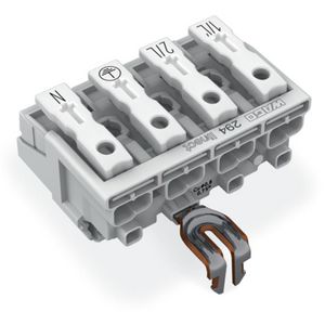 Kroonklem Drukknop extern Linect wit 294-8224 VVE=500