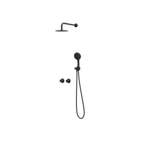 Afbouwdeel regendouche IVY combiset Bond 3 inbouwthermostaat symmetry mat zwart CSB3EXMZBAAC excl. inbouwbox