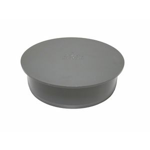 PVC lijmkap 160mm grijs