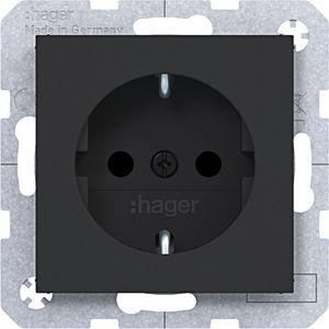 SCHUKO-wandcontactdoos Safety Plus steekkl. A.x/C.x nachtzwa