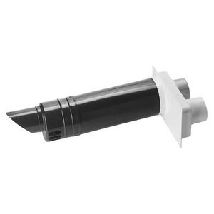 Geveldoorvoer horizontaal + adapter 80/125mm