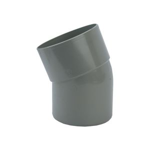 Wadal PVC lijm bocht 22° 75mm grijs mof/spie