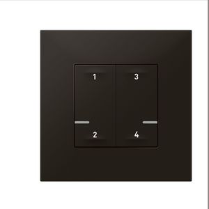 Scenariobediening 4 DK-DL-2M zwart Valena Next Netatmo