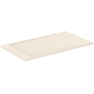 Douchebak ULTRA FLAT I.LIFE rechthoekig 1600x900x33mm zandbeige  zonder waste (korte zijde)