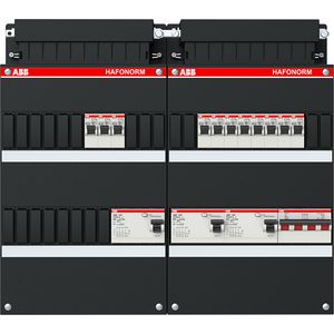 Installatiekast 11x achter 3x 30mA + HS 3-f Installatiekast